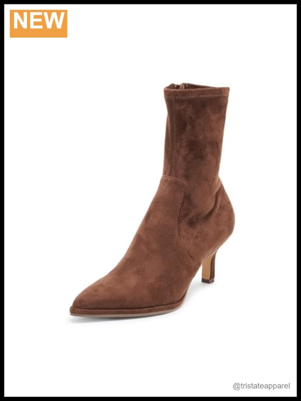 Dolce Vita Amara Kitten Heel Ankle Bootie Suede Pull-On